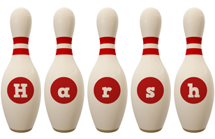 Harsh bowling-pin logo