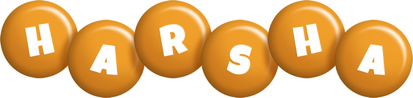 Harsha candy-orange logo
