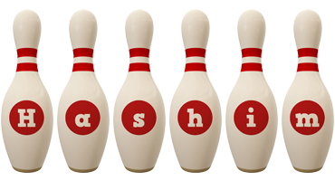Hashim bowling-pin logo