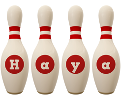 Haya bowling-pin logo