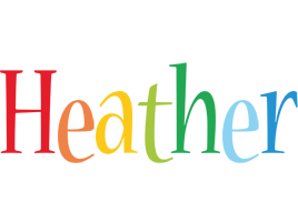 Heather birthday logo