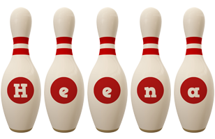 Heena bowling-pin logo