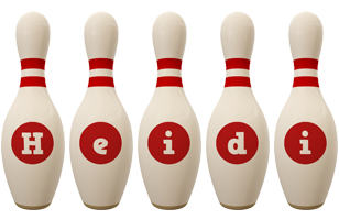 Heidi bowling-pin logo