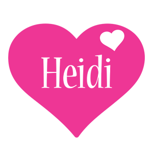 Heidi love-heart logo