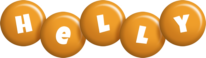 Helly candy-orange logo
