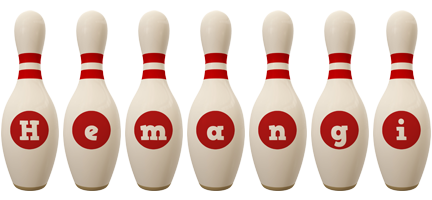 Hemangi bowling-pin logo
