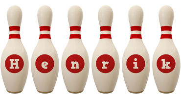 Henrik bowling-pin logo