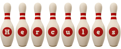 Hercules bowling-pin logo