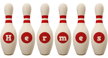 Hermes bowling-pin logo