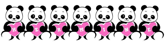 Hermine love-panda logo