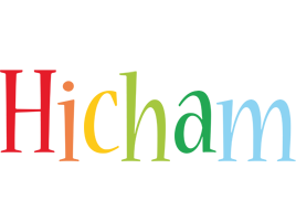 Hicham birthday logo