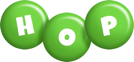 Hop candy-green logo