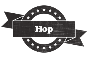 Hop grunge logo
