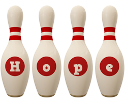 Hope bowling-pin logo