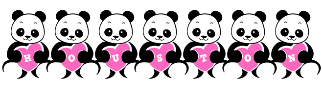 Houston love-panda logo
