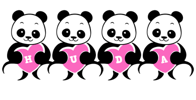 Huda love-panda logo