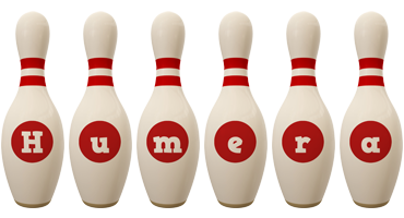 Humera bowling-pin logo