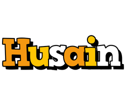 Husain cartoon logo