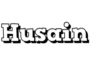 Husain snowing logo