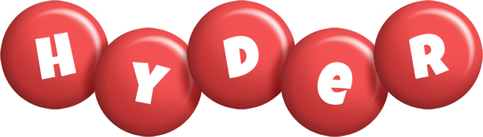 Hyder candy-red logo