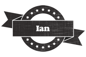 Ian grunge logo