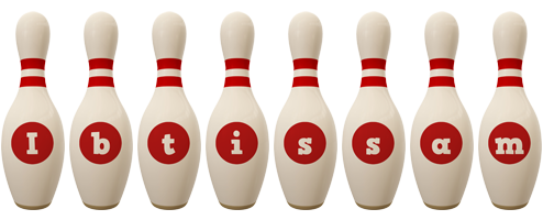 Ibtissam bowling-pin logo