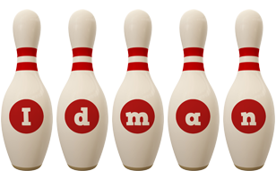 Idman bowling-pin logo