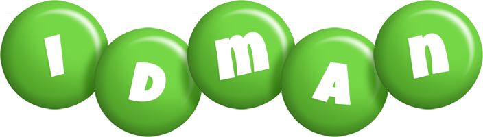 Idman candy-green logo
