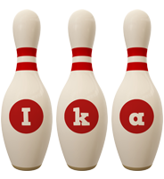 Ika bowling-pin logo