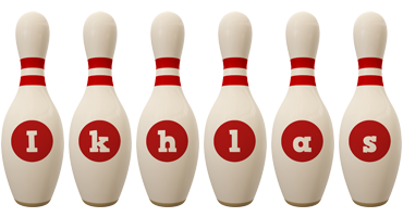 Ikhlas bowling-pin logo