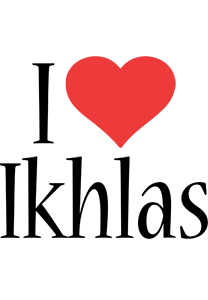 Ikhlas i-love logo