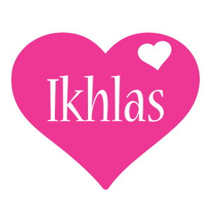Ikhlas love-heart logo