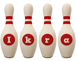 Ikra bowling-pin logo