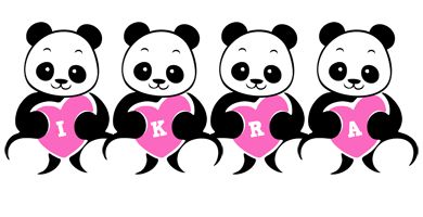 Ikra love-panda logo