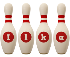 Ilka bowling-pin logo