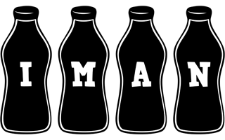 Iman bottle logo