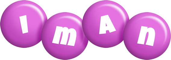 Iman candy-purple logo