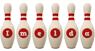 Imelda bowling-pin logo