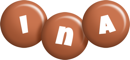 Ina candy-brown logo