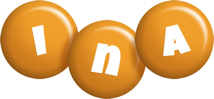Ina candy-orange logo