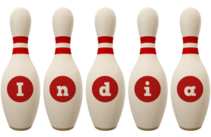 India bowling-pin logo