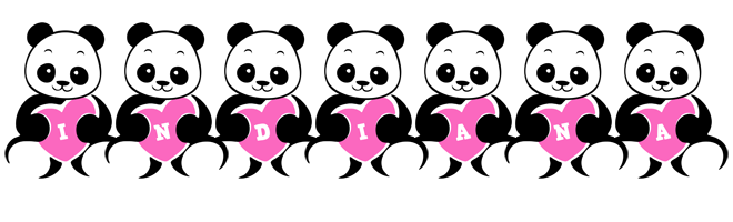 Indiana love-panda logo