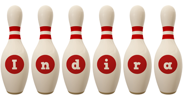 Indira bowling-pin logo