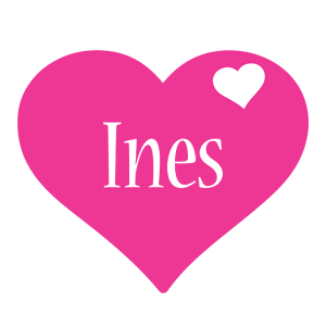 Ines love-heart logo