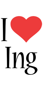 Ing i-love logo