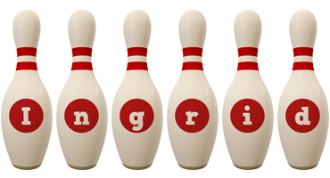 Ingrid bowling-pin logo