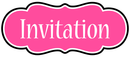 INVITATION logo effect. Colorful text effects in various flavors. Customize your own text here: http://www.textGiraffe.com/logos/invitation/