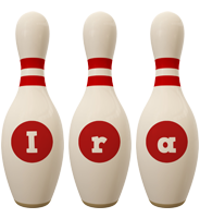 Ira bowling-pin logo