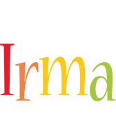 Irma birthday logo