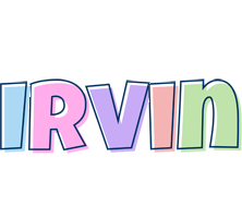 Irvin pastel logo